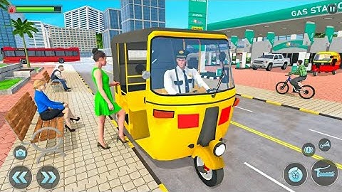 Modern Tuk Tuk Rickshaw Games Offroad And City Rickshaw Driving Gameplay
