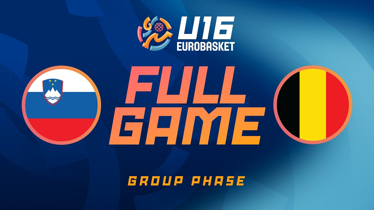 Group Phase | Slovenia v Belgium | Full Basketball Game | FIBA U16 EuroBasket 2026