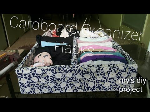 CARDBOARD ORGANIZER HACKS