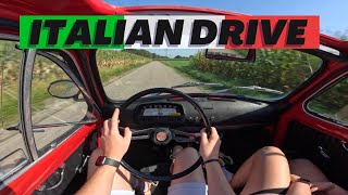 4K | POV | Driving a classic 1972 Fiat 500L