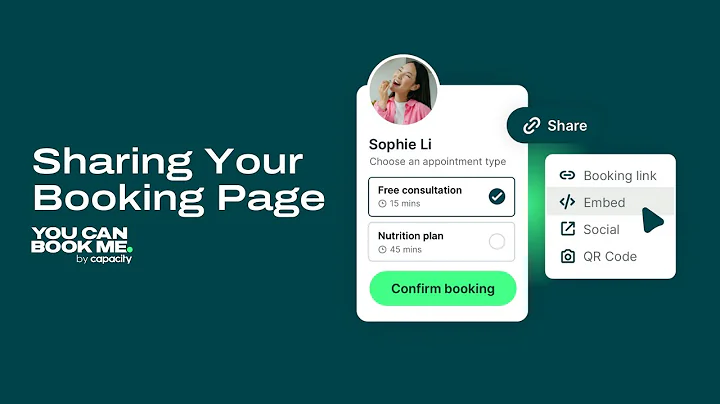 How to Share Your YouCanBookMe Booking Page | Links, QR Codes, Social Media & Website Embed