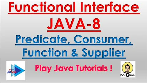 Functional Interface - Java 8 Tutorial | Predicate, Consumer, Function & Supplier