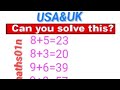 IQ TEST ~Can you solve this Math puzzle before UK and USA Wake up?#mathchallenge#mathcompetition