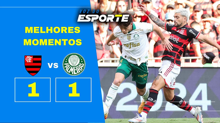 FLAMENGO 1 X 1 PALMEIRAS - MELHORES MOMENTOS - BRASILEIRÃO 22ª RODADA - 11/08/2024