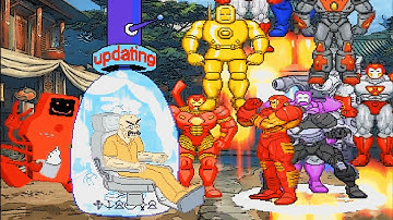 Mugen : Bender & Jailbot Vs Iron Man & War Machine (Request)