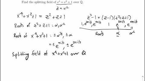 Polynomials: Finding the Splitting Field by Finding the Roots 2