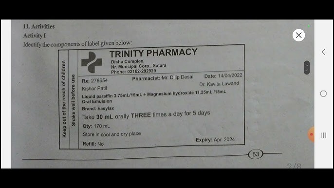 Shake Well - Pharmaceutical Auxiliary Label