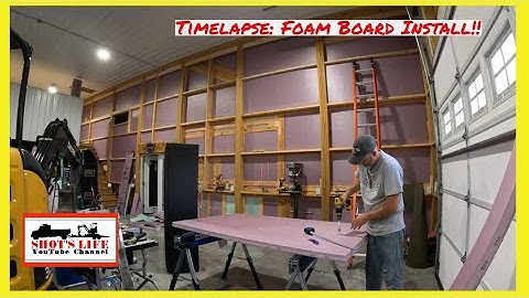Time-lapse: Installing Foam Board | Building the Ultimate Garage | EPS47  |  Shots Life