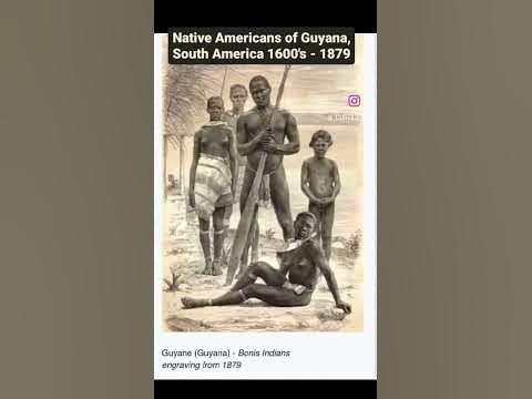 🇬🇾 Portraits of Native Americans of Guyana, South America 1600s - 1800s