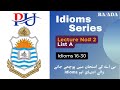 lecture 2. Important English Idioms BA Students Punjab University | BA Part 2 English Guess PU/UOS.