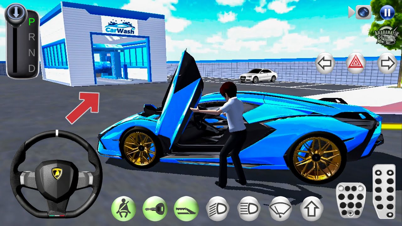 Unseen Place Crazy Lamborghini 3D Driving Game - 3D Driving Simulator Game  - Android Gameplay