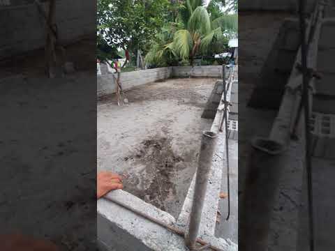 Concrete pond preparation