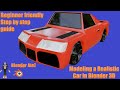 Modeling a Realistic Sports Car in Blender 3D | Step by Step Guide | Beginner Friendly Video