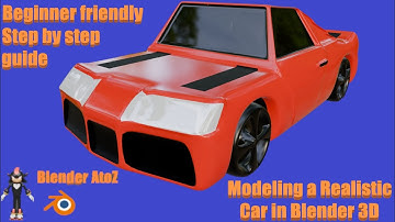 Modeling a Realistic Sports Car in Blender 3D | Step by Step Guide | Beginner Friendly Video