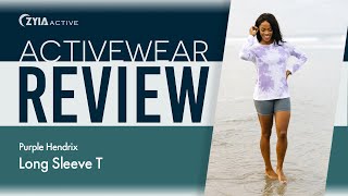 Activewear Review: Purple Hendrix Long Sleeve T #1939
There’s nothing like the whisper-soft feel of a classic, all-cotton shirt. And this top delivers on that breathable promise with softness to spare. Worn alone for a stylish tie-dyed look—or put to work as a functional base layer—this long-sleeved shirt will deliver breathable, all-day comfort.
-Breathable, soft cotton fabric.
-Classic, two-way stretch.
-Straight hem falls to mid-hip.
-Finely ribbed 2.5” (6.3cm) cuffs can be worn pushed up.
-Top-stitched finishes for shape retention and durability.
-Metallic Zyia moon detail.
-Fits true-to-size, classic cut.
-Fabric: 100% Cotton. Activewear Review: Purple Hendrix Long Sleeve T #1939