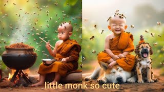 🎋😍🌾little monk so cute little baby so cute#subscribe #sorts #littlemonk#littlebabysocute#littlebaby