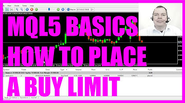 LEARN MQL5 TUTORIAL BASICS - 14 HOW TO PLACE A BUY LIMIT
