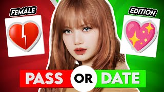 DATE or PASS - FEMALE IDOLS ❤️💔| SMASH OR PASS | NEW KPOP QUIZ GAMES - TRIVIA ⚡