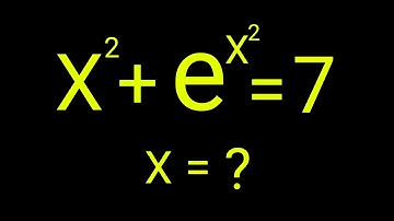 A Nice Exponential Math Problem | Lambert W Function | Olympiad