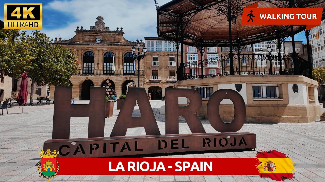 HARO 4K WALKING TOUR 🇪🇸 The Capital of Rioja Wine 🍷