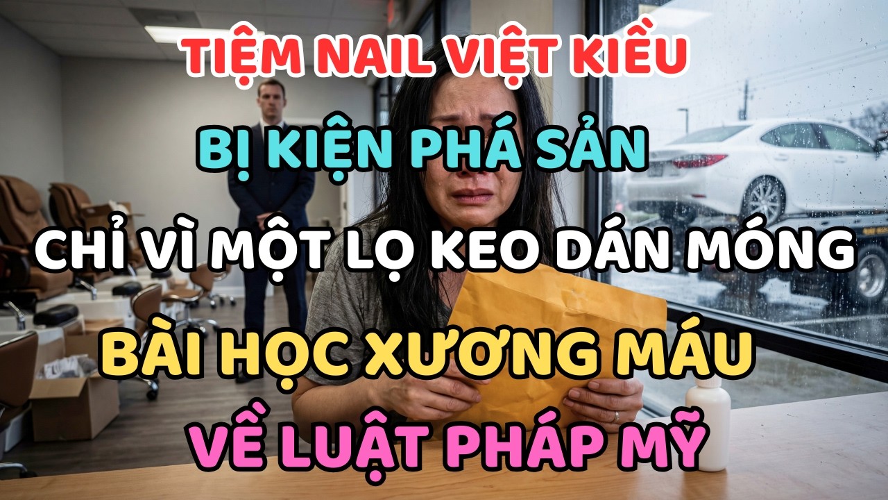 Tiệm Nail Việt Kiều Bị Kiện Phá Sản Chỉ Vì Một Lọ Keo Dán Móng : Bài Học Xương Máu Về Luật Pháp Mỹ