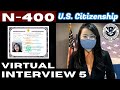 2022 Virtual Mock Interview 5 Naturalization | US Citizenship (entrevista) ciudadania estadounidense