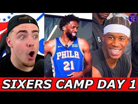 Thumbnail for Joel Embiid Looks HEALTHY... VJ Edgecombe DRAINING Threes & LeBron Sets The Tone!