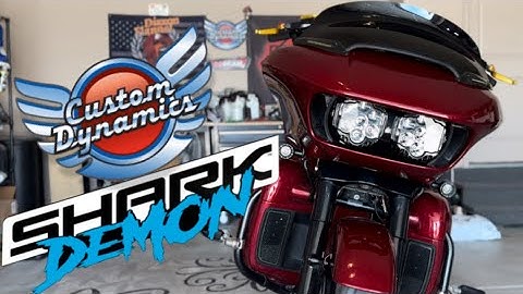 Shark Demon by Custom Dynamics. Install and review. #roadglide #diy #bagger #install #harleydavidson
