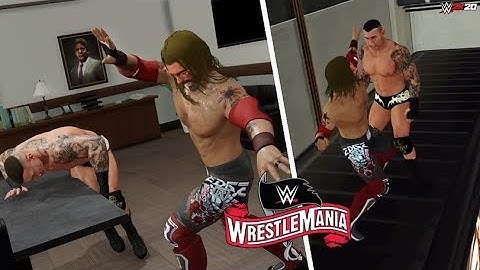 WWE 2K20 SIMULATION: Edge vs Randy Orton | Wrestlemania 36 HIGHLIGHTS