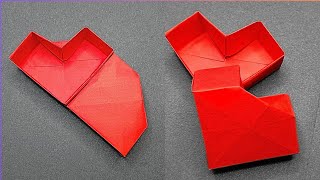 Paper Craft Tutorial: Origami Heart Box for Valentine's Day