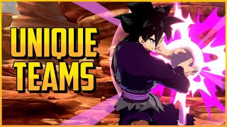 DBFZ ▰ Unique Teams With Roshi, Nappa & Goku Black 【Dragon Ball FighterZ】