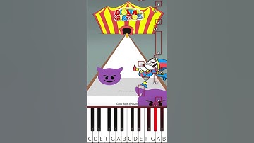 Save Pomni Challenge!😊THE AMAZING DIGITAL CIRCUS ANIMATION (@pinkorojapan) - Octave Piano Tutorial