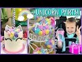 GRETCHEN'S UNICORN BIRTHDAY PARTY & PRESENT OPENING!