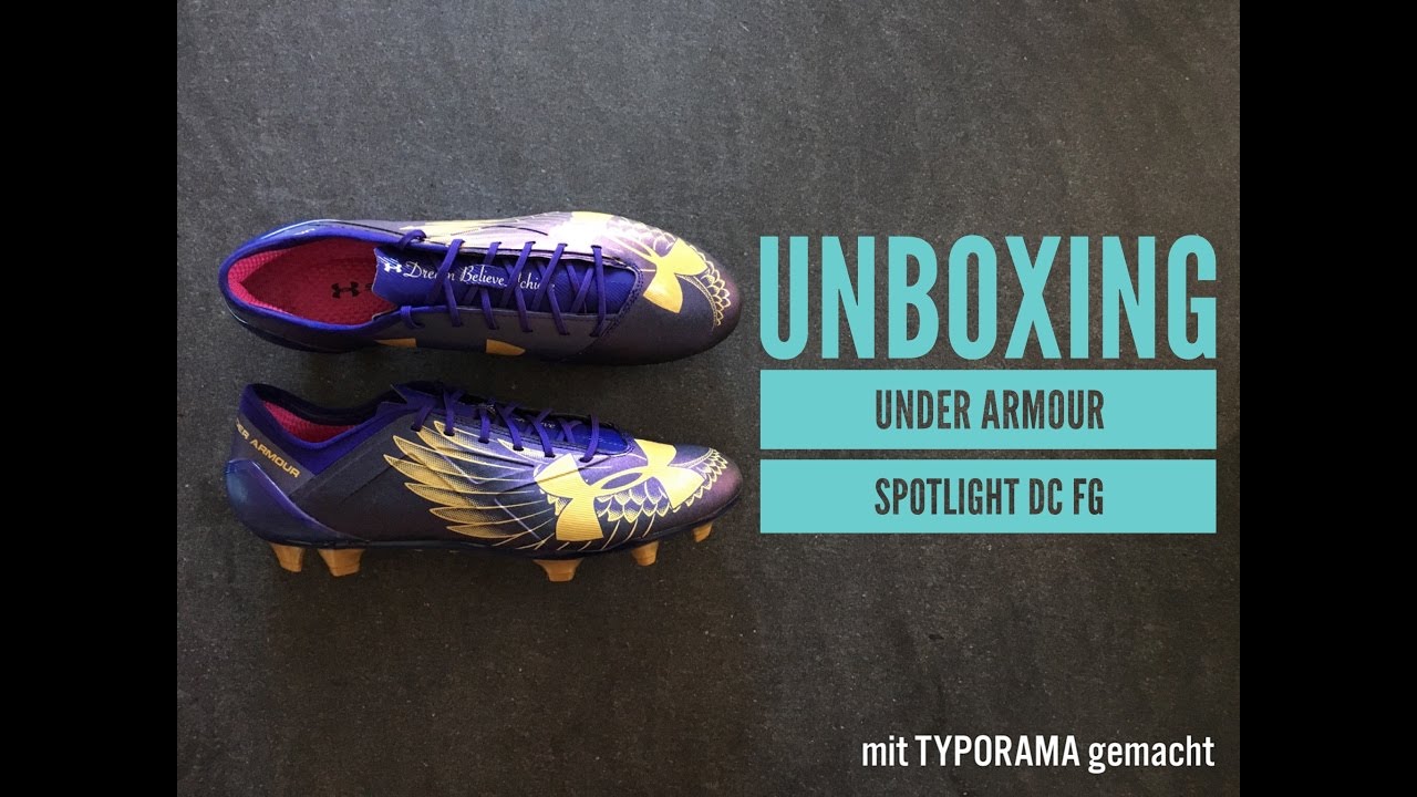 Under Armour Spotlight DC FG | UNBOXING | football shoes | 2016 | HD