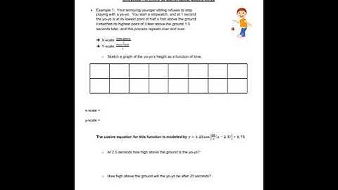 Sinusoidal Functions as Math Models