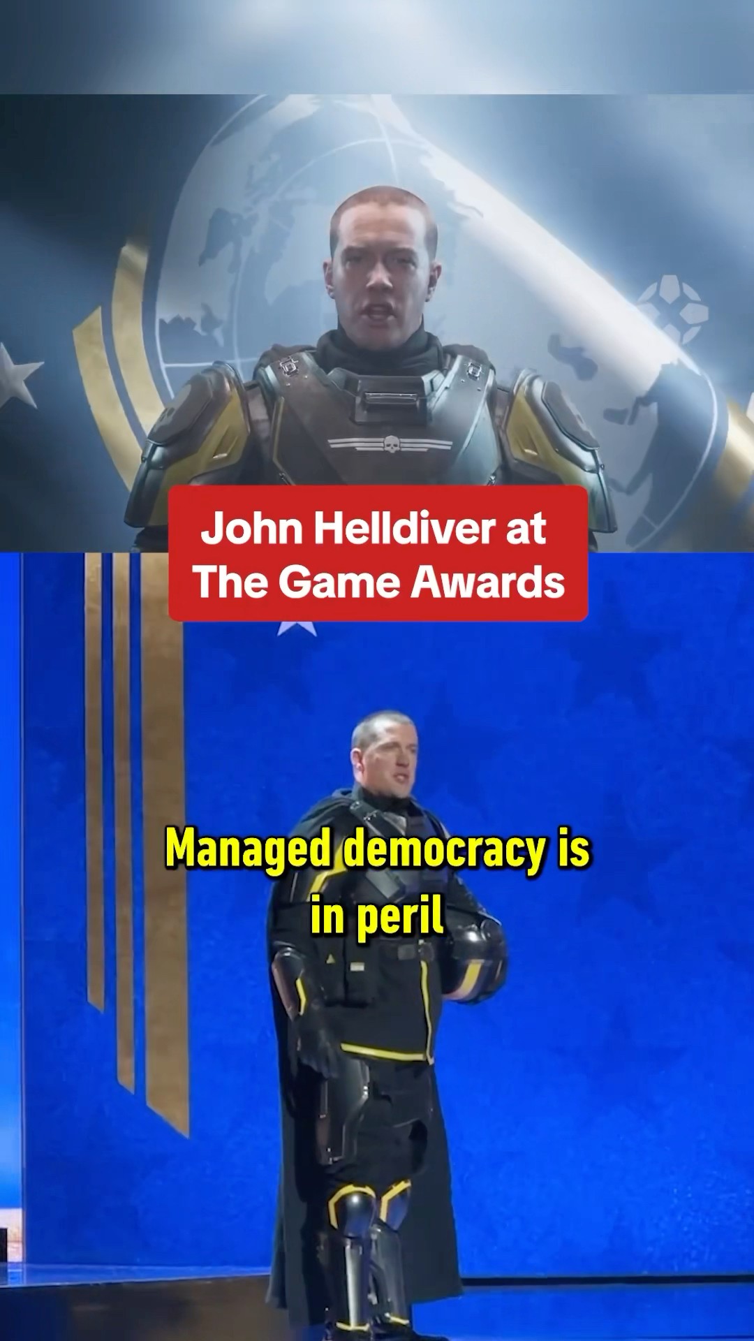 Helldiver Guy is real and he was at #TheGameAwards