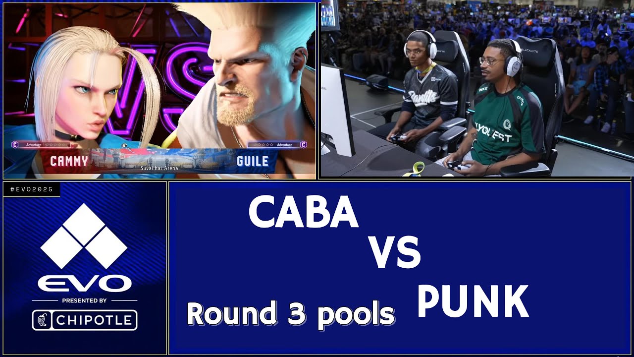 SF6 EVO 2025 - Round 3 Pools: Caba (Guile) vs Punk (Cammy)