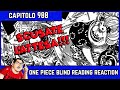 ONE PIECE CAPITOLO 988 BLIND READING REACTION