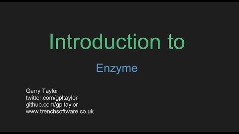 Introduction to Enzyme