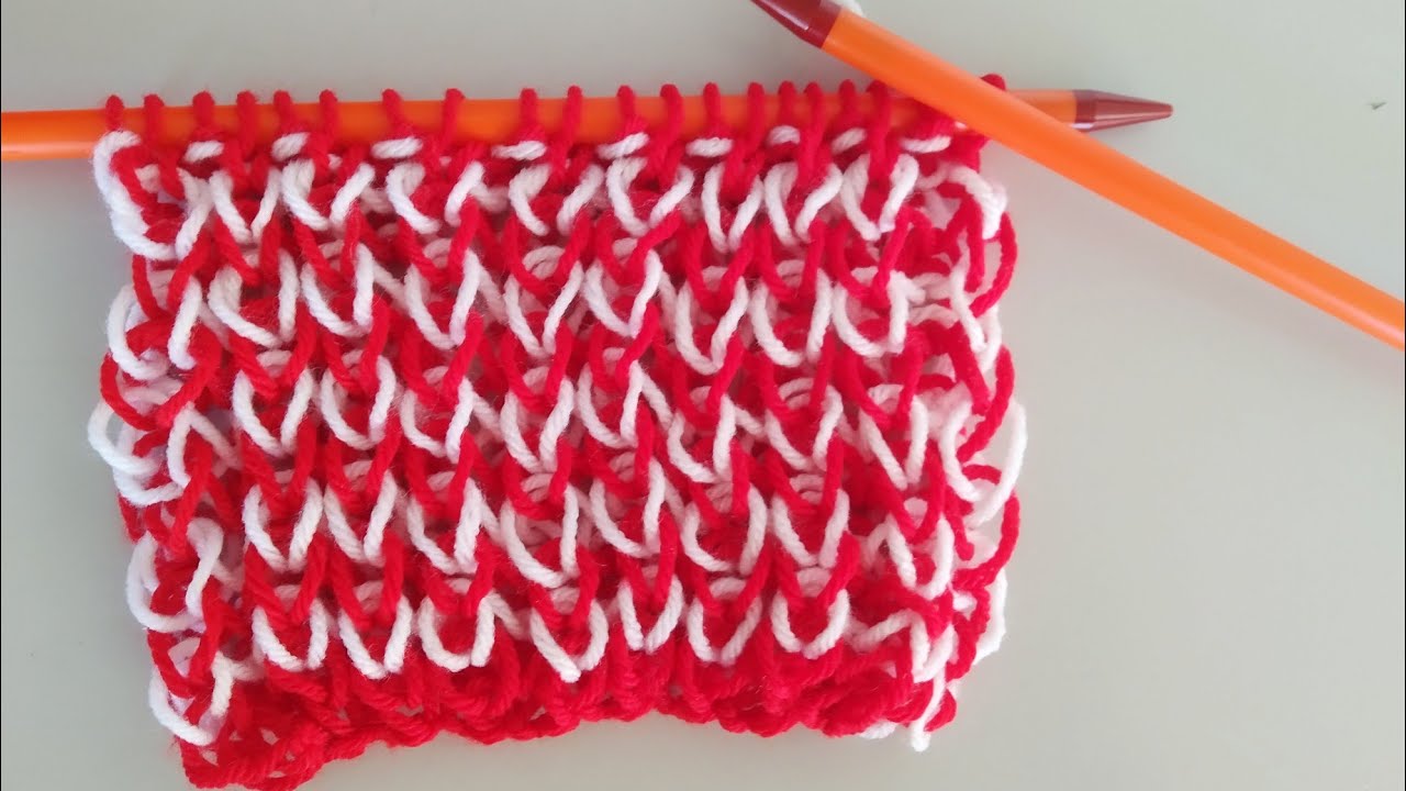 Barra Inglesa em Tricô Feita com Agulha Grossa