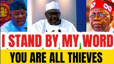 "YOU ARE ALL THIEVES" I Stand By My Statement,' Ndume Breaks Silence After Sack As Chief Whip