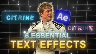 6 NEW Text Effects to BOOST Your Edits | After Effects Guide Net Worth