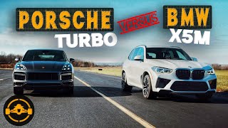 2021 Porsche Cayenne Turbo Coupe vs. BMW X5M vs. X6 M50 | SUV Drag Race - Sponsored by MotorEnvy.com