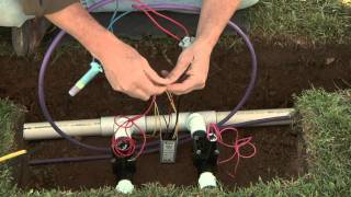 Hunter Dual Two-Wire Installation: Connecting Decoders to Valve Solenoids 5 of 8