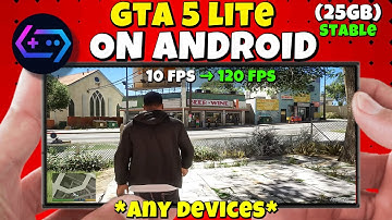 GTA 5 Lite Stable (25GB) On Android  | Gamehub Lite Full Setup & Smooth Gameplay Tutorial !