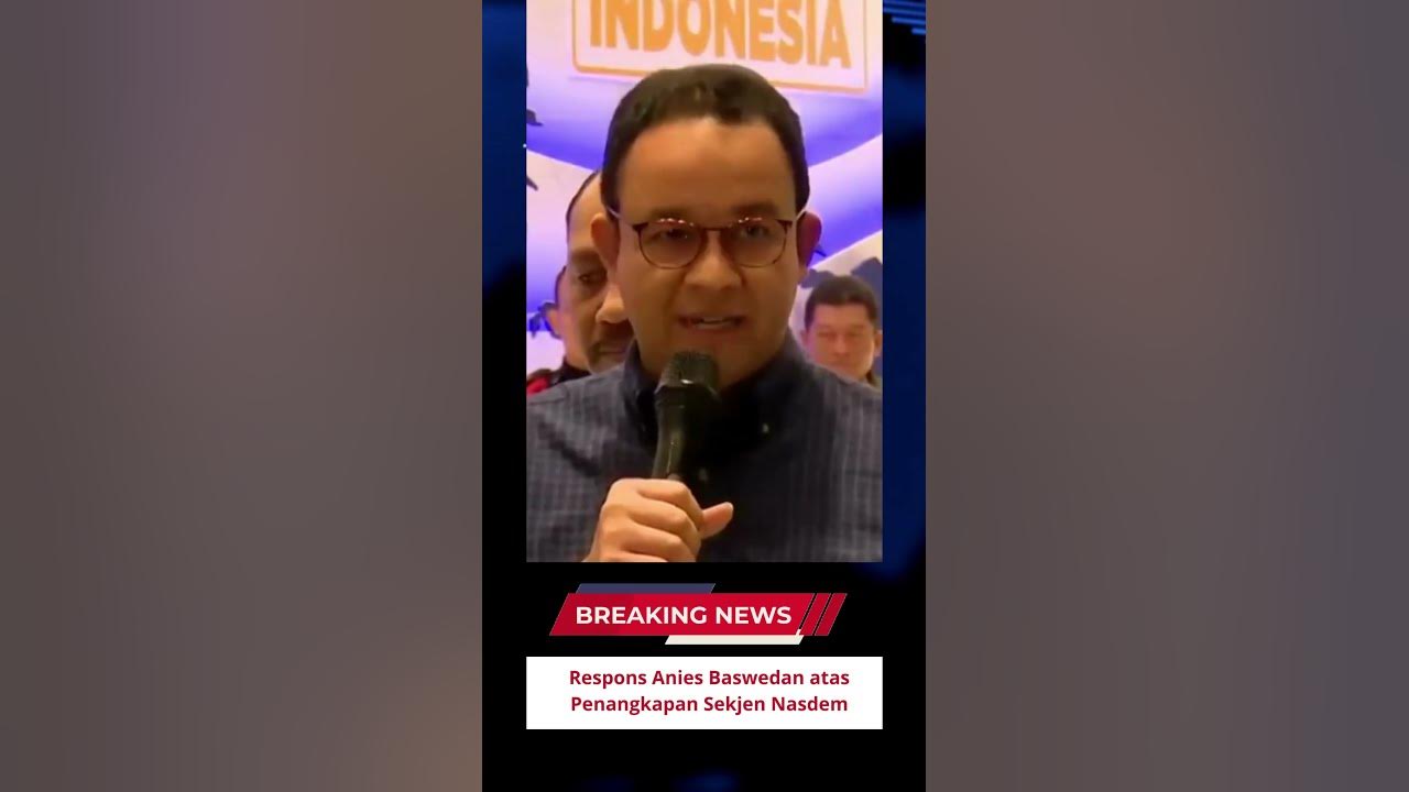 Anies Baswedan Menanggapi Penangkapan Jubir Timnas AMIN Terkait Kasus Pajak