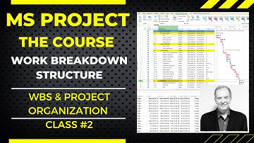 MS PROJECT THE COURSE, WORK BREAKDOWN STRUCTURE (WBS) & PROJECT ORGANIZATION CLASS #2
