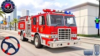 Real Fire Truck Rescue Emergency Driver - Mobil Balap Truck Simulator Android Gameplay screenshot 2