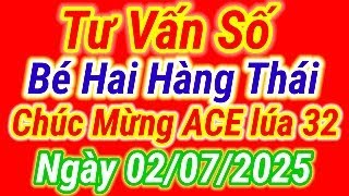 Bé Hai Hàng Thái, Tư Vấn Số Miền Nam vs Miền Bắc Tôm Khô, Cá Khô, Mực Khô, Trà Gừng ngày 02/07/2025