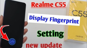 Realme c55 display fingerprint setting/Realme c55 fingerprint screen lock/fingerprint sensor